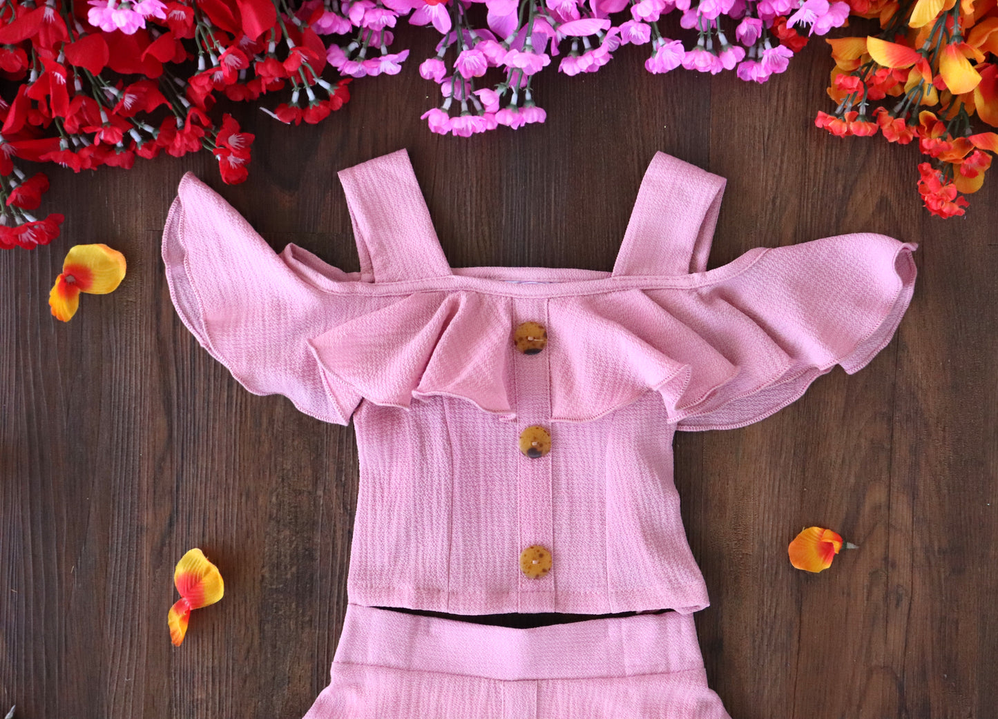 Ruffle Skirt Set - Pink
