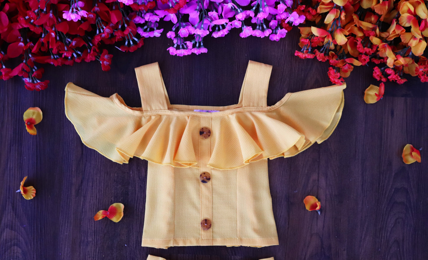 Ruffle Skirt Set - Yellow
