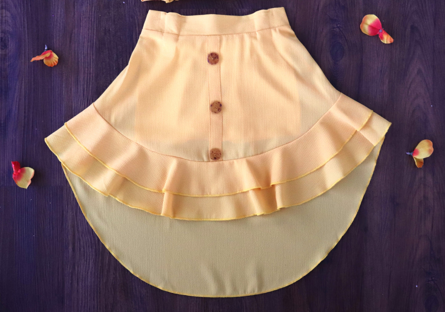 Ruffle Skirt Set - Yellow