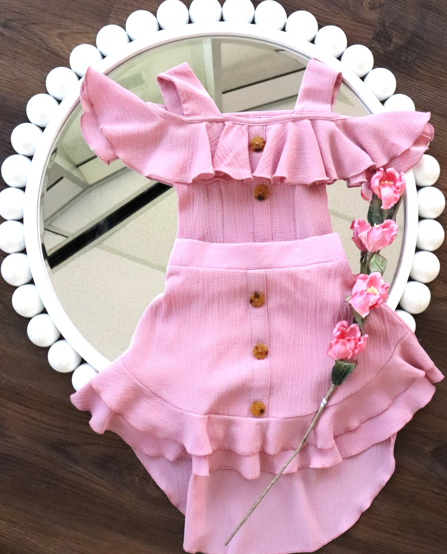 Ruffle Skirt Set - Pink