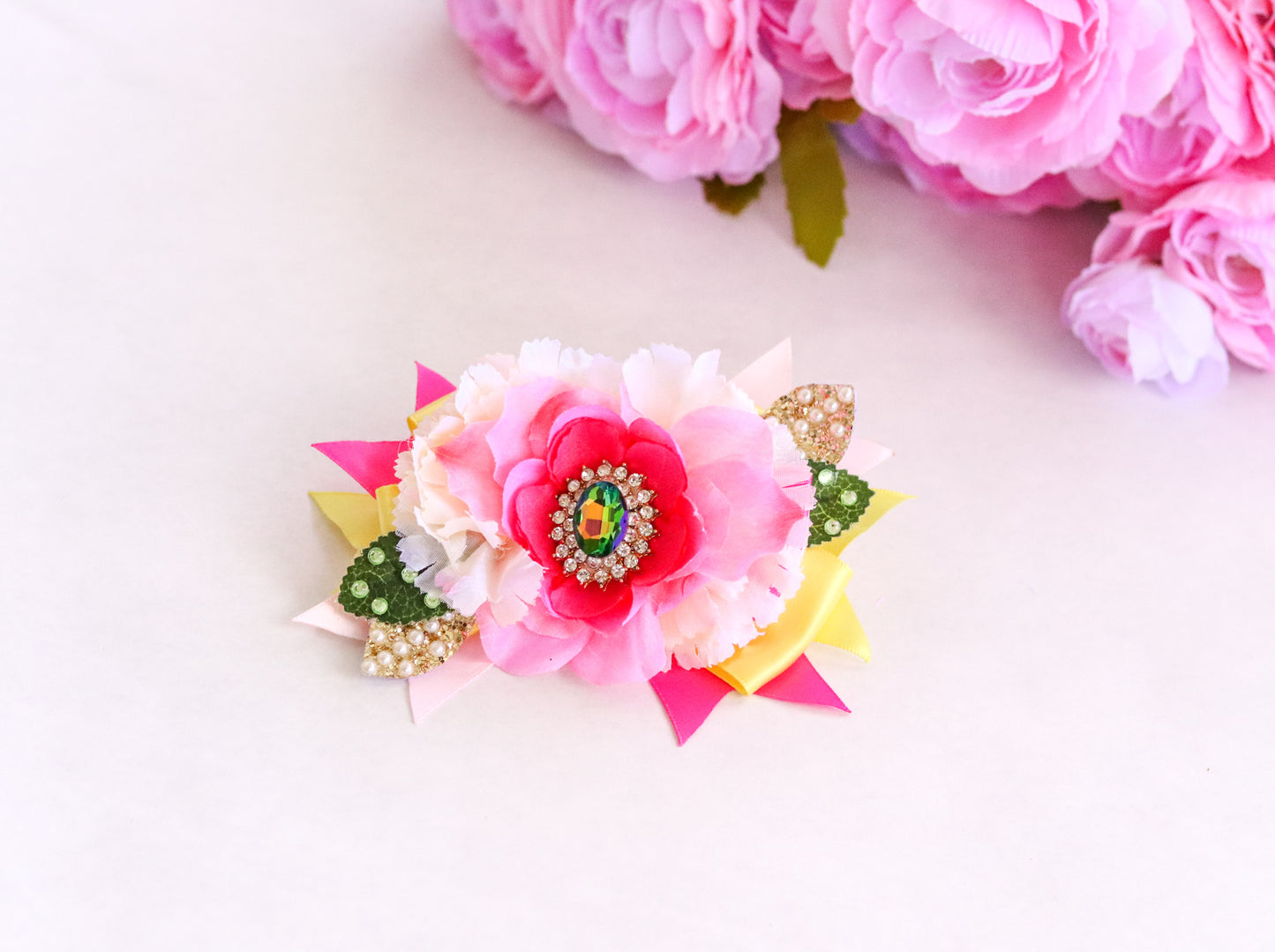 HAWAIIAN TROPICAL HAIR BOW