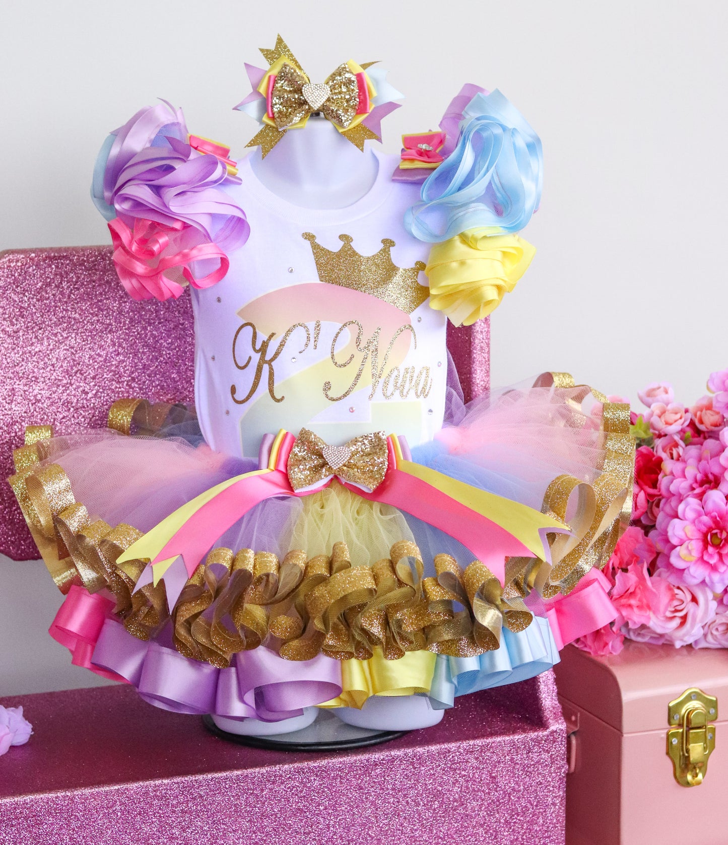 PRINCESS TUTU SET - PASTEL RAINBOW GOLD