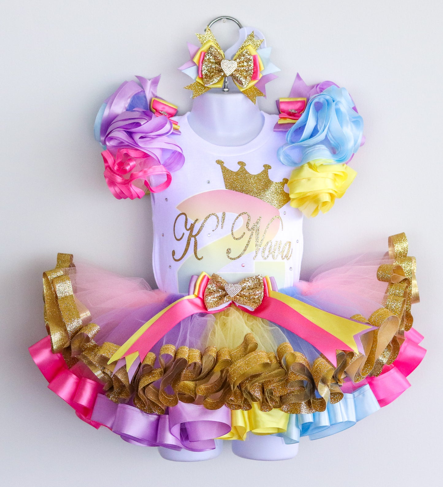 PRINCESS TUTU SET - PASTEL RAINBOW GOLD