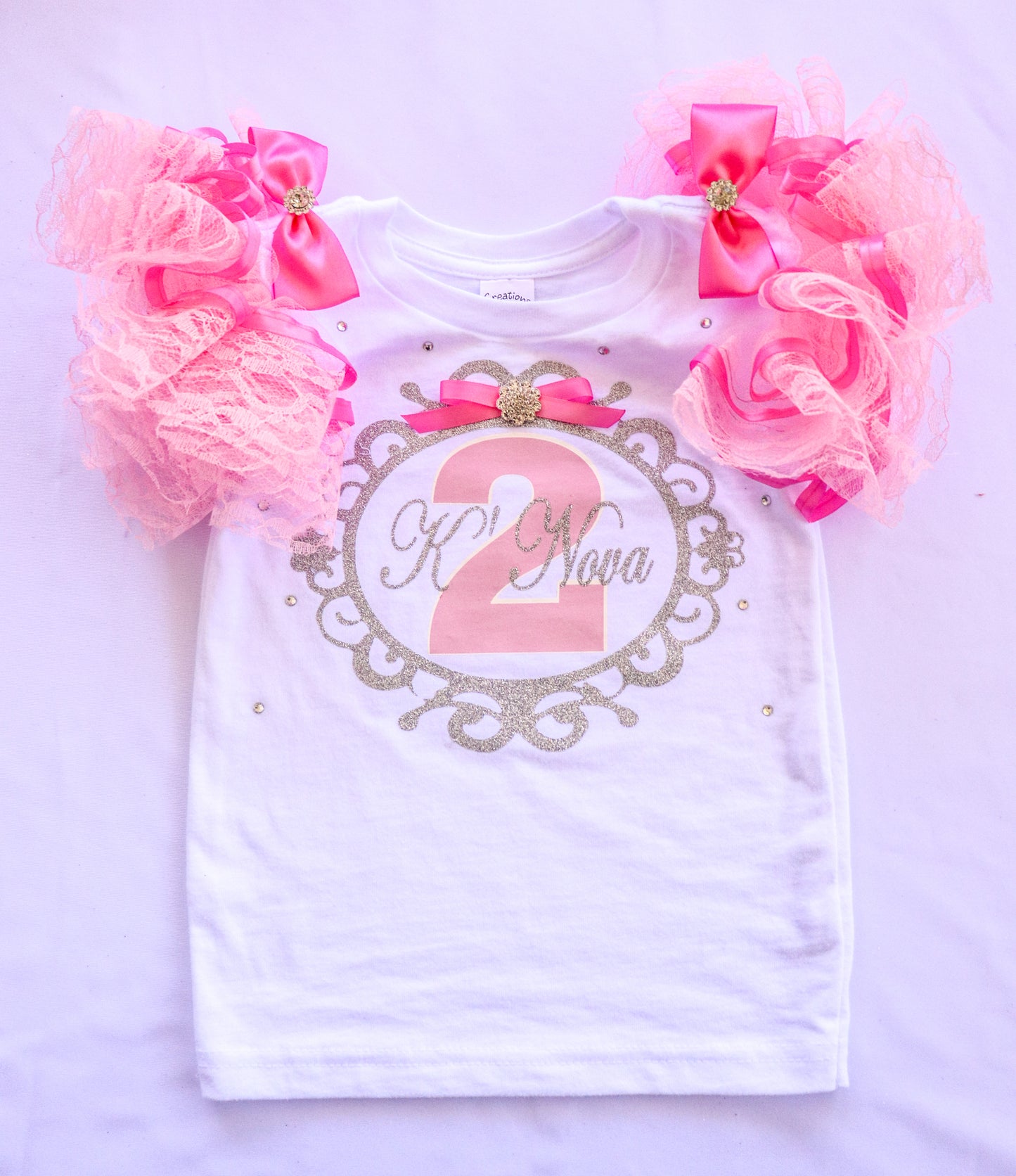 FAIRYTALE PRINCESS SHIRT - PINK LACE