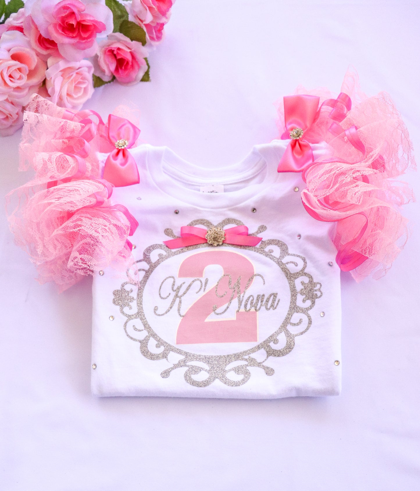 FAIRYTALE PRINCESS SHIRT - PINK LACE