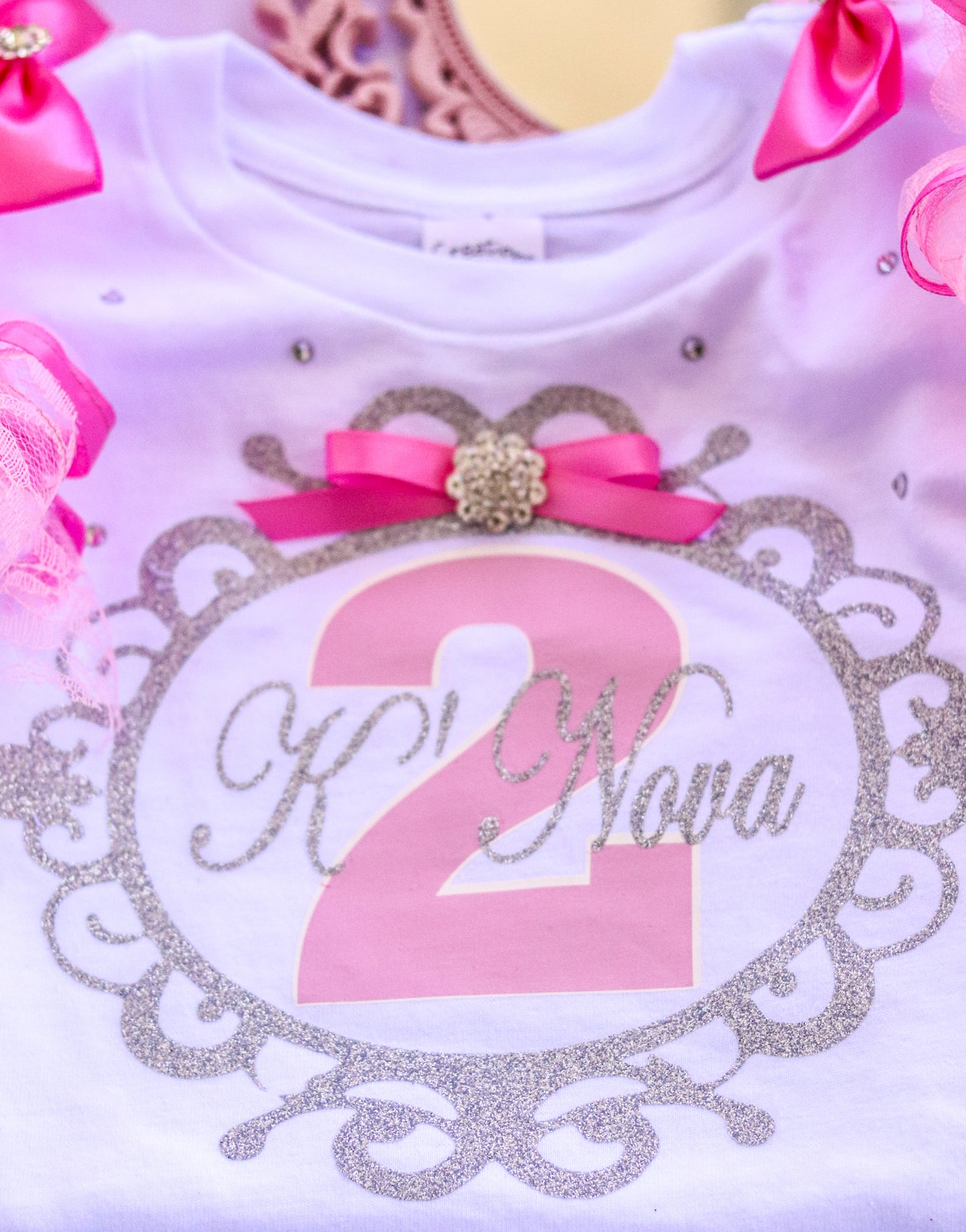 FAIRYTALE PRINCESS SHIRT - PINK LACE