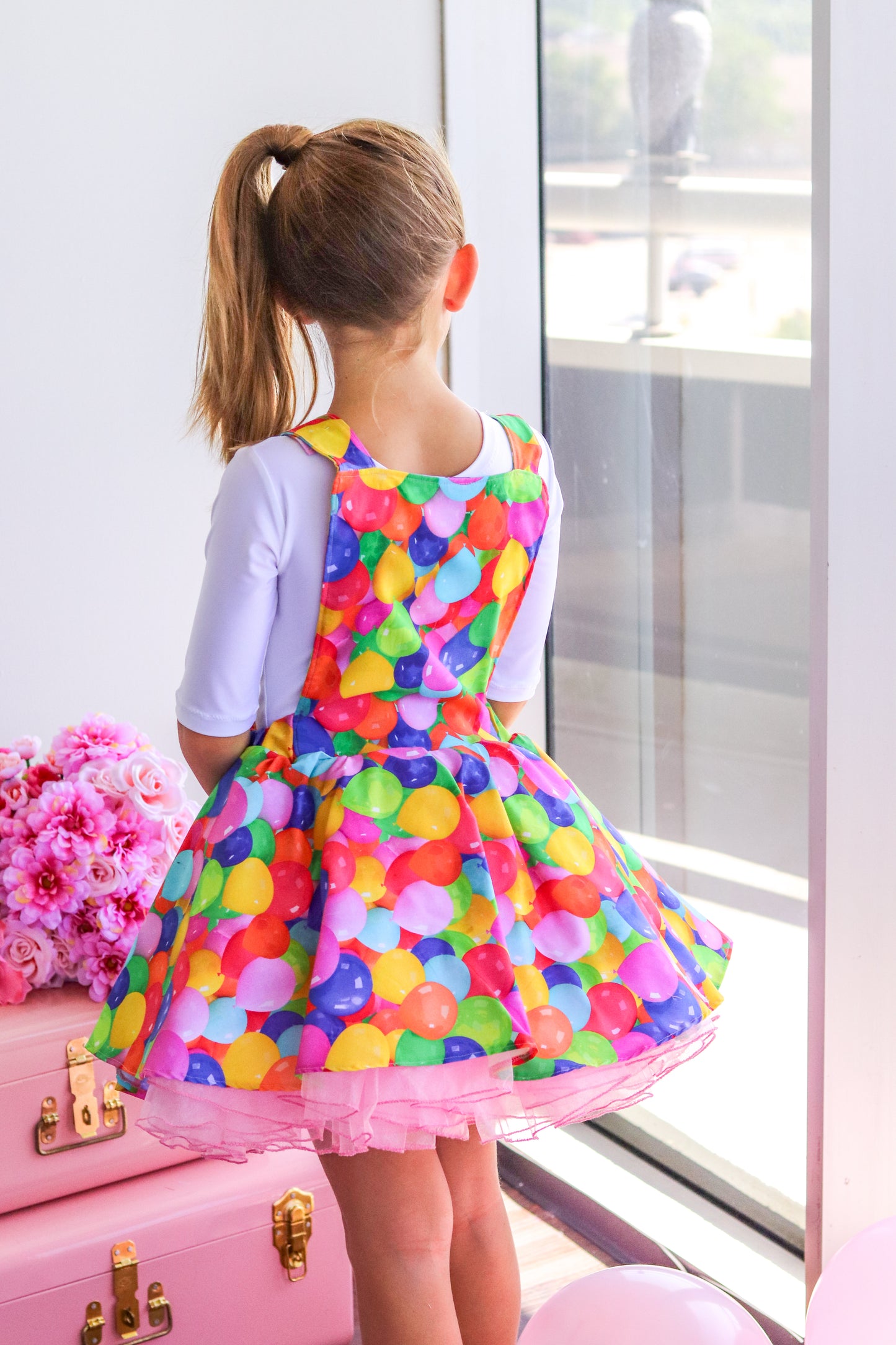 Layla Buckle Dress - Balloon Print