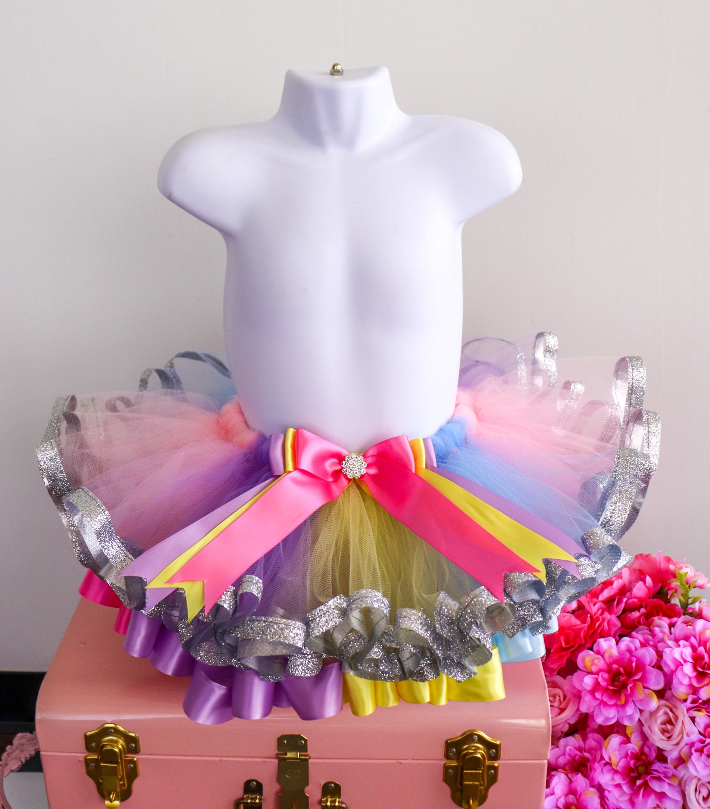 Rainbow Tutu - Silver