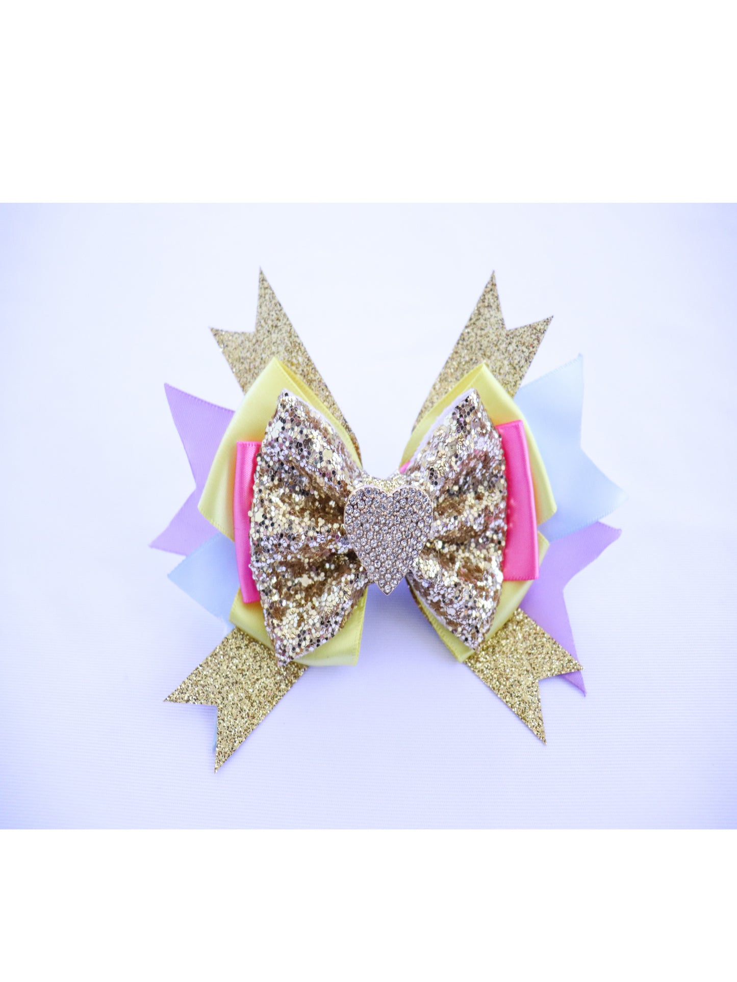 RAINBOW PRINCESS HAIR BOW