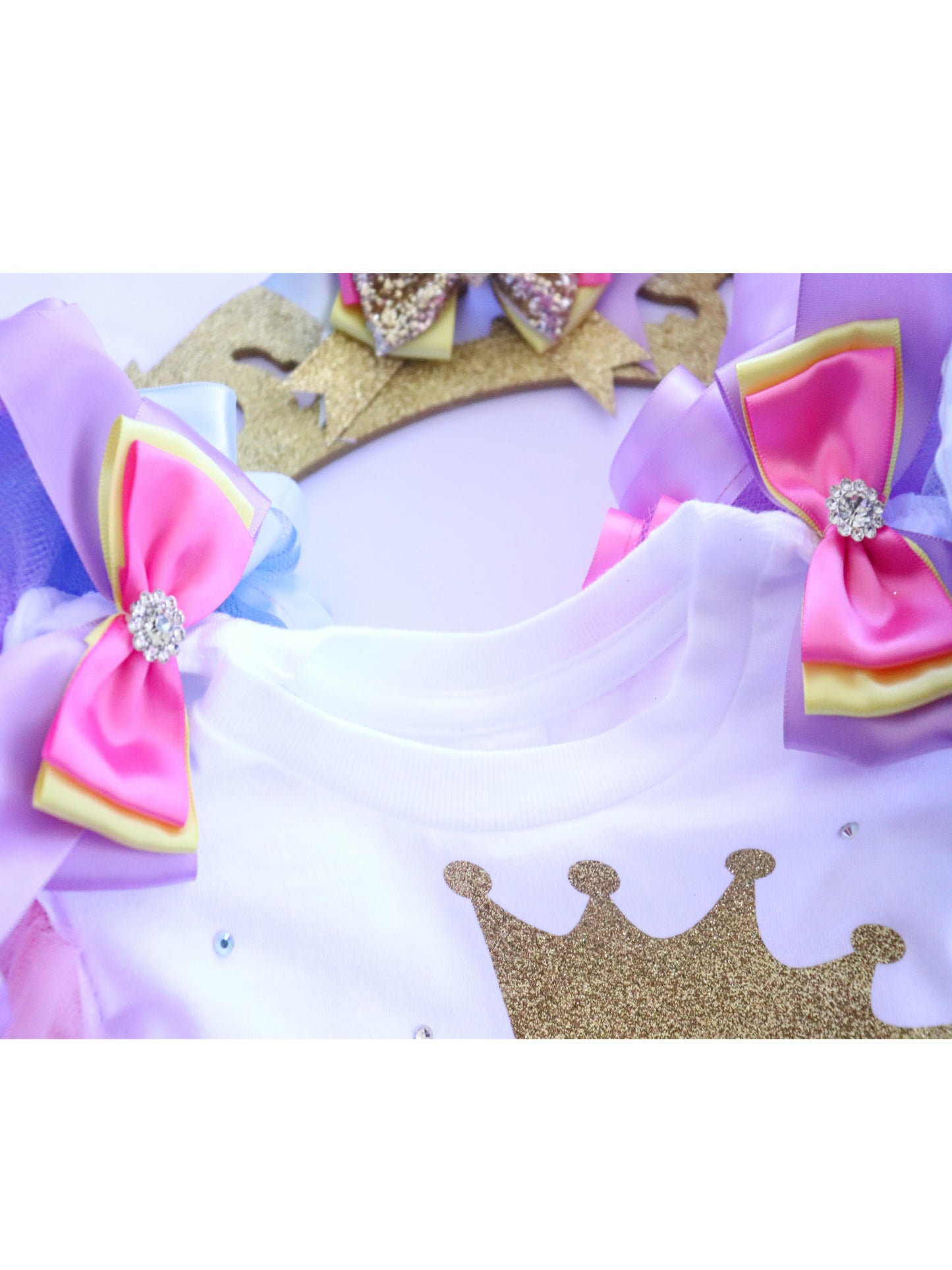 PRINCESS CROWN SHIRT - RAINBOW GOLD