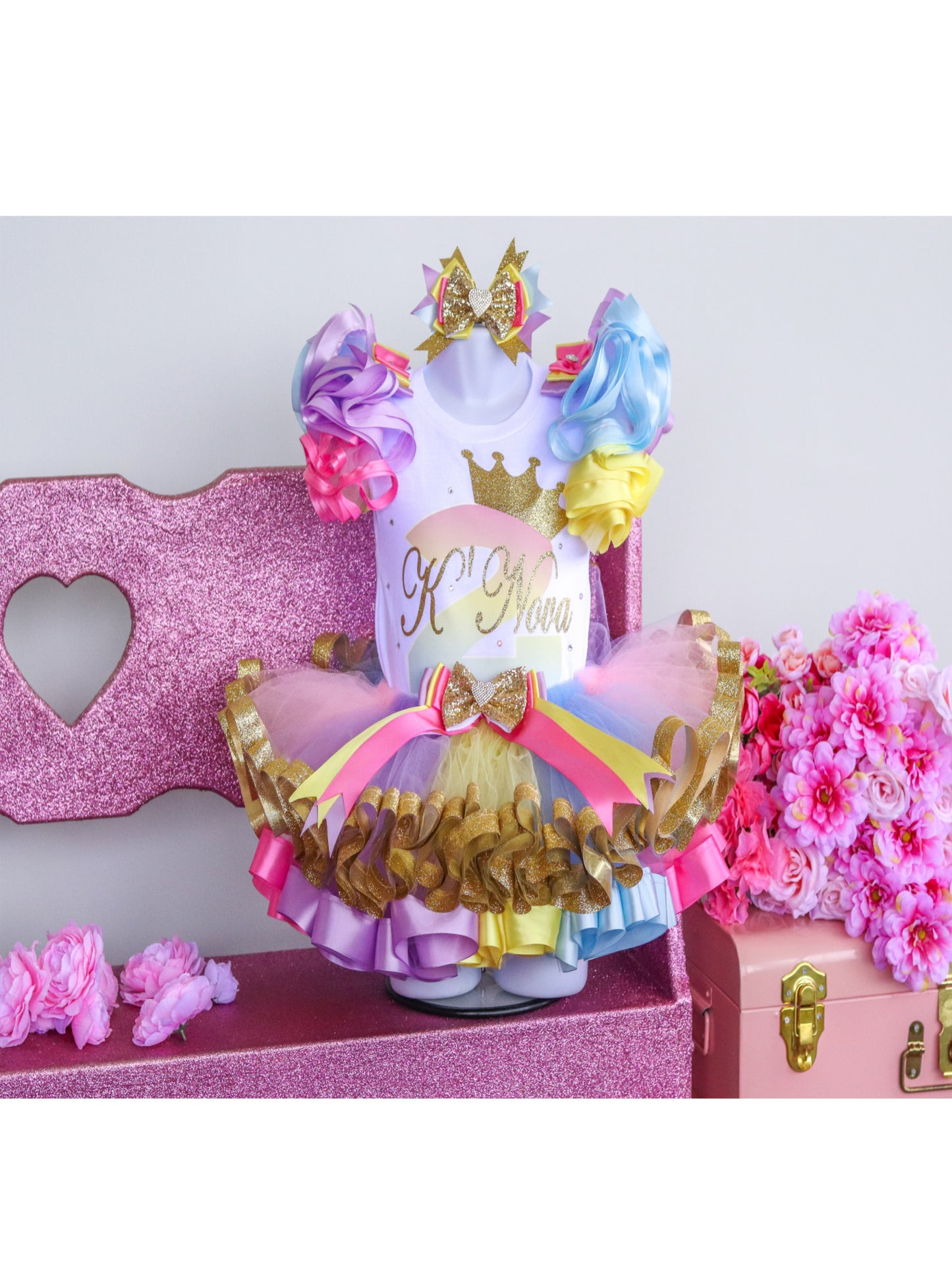 PRINCESS TUTU SET - PASTEL RAINBOW GOLD